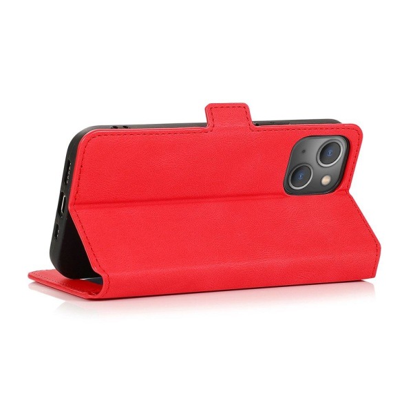 Stilig, glatt lommebokdeksel - iPhone 13 Röd