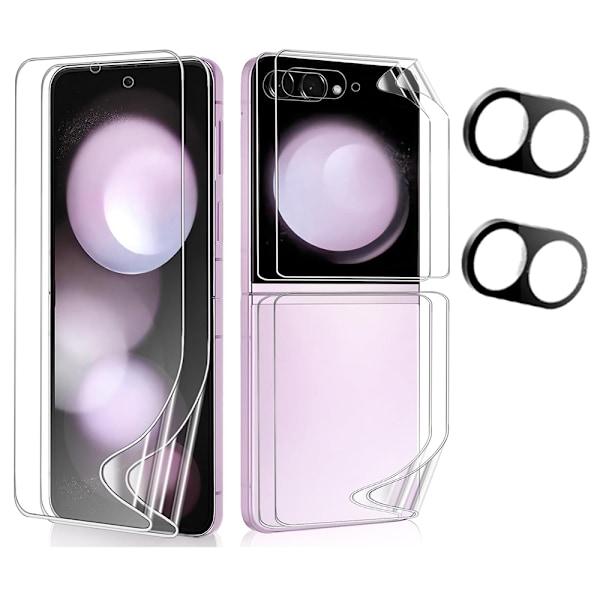 Skydda Din Z Flip 6 - 4in1 Hydrogel & 2.5D Kameralinsskydd