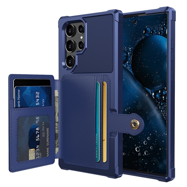 Samsung Galaxy S23 Ultra - Cover Card rum Blå