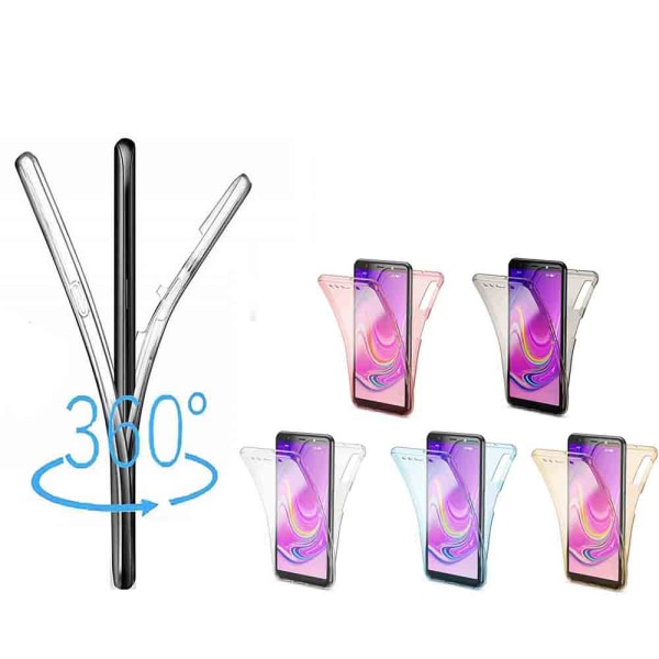 Samsung Galaxy A10 - Elegant Dubbelsidigt Silikonskal Transparent/Genomskinlig