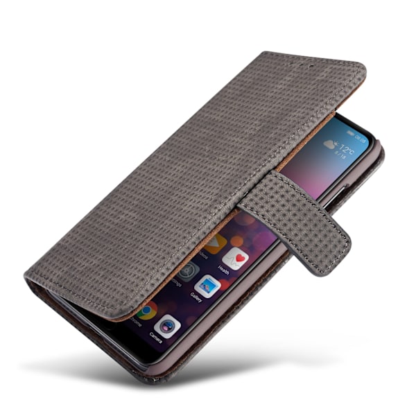 Genomtänkt och Elegant Fodral i Retro-Design för Huawei P20 Blå