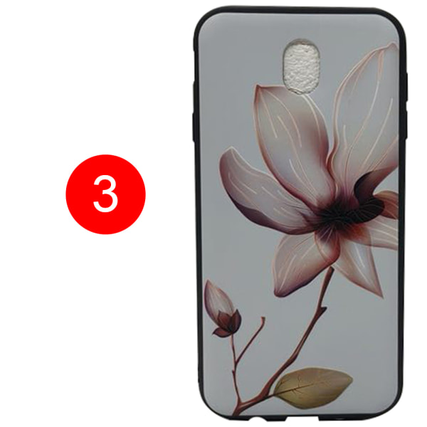 LEMAN cover med blomstermotiv til Samsung Galaxy J7 2017 3