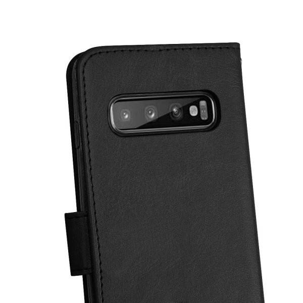 Stilfuldt Wallet-etui (dobbeltfunktion) - Samsung Galaxy S10+ Röd