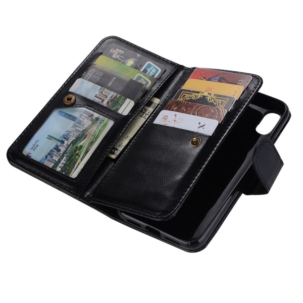 Stilig lommebokdeksel med dobbel funksjon - iPhone XR Brun