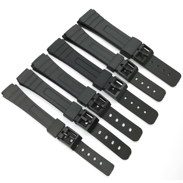 Slittåligt Silikongummi Klockarmband 12-22mm 12mm