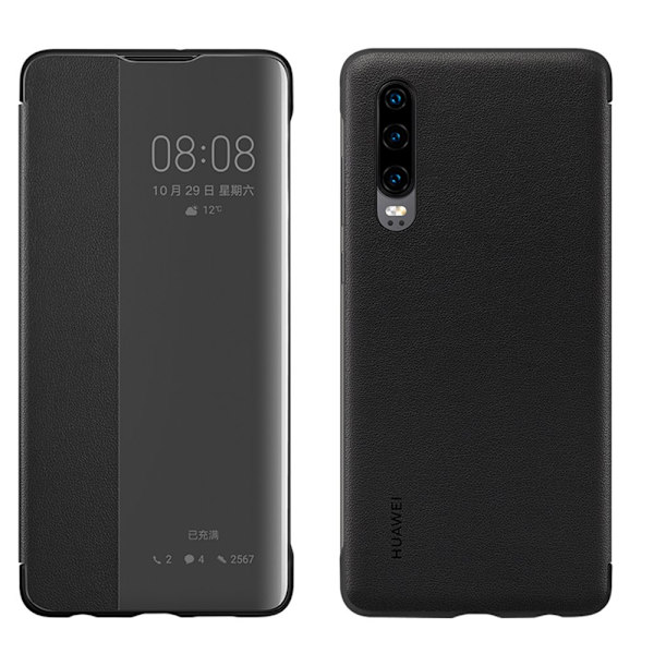 Huawei P30 - Elegant Smart View Fodral (NKOBEE) Grå