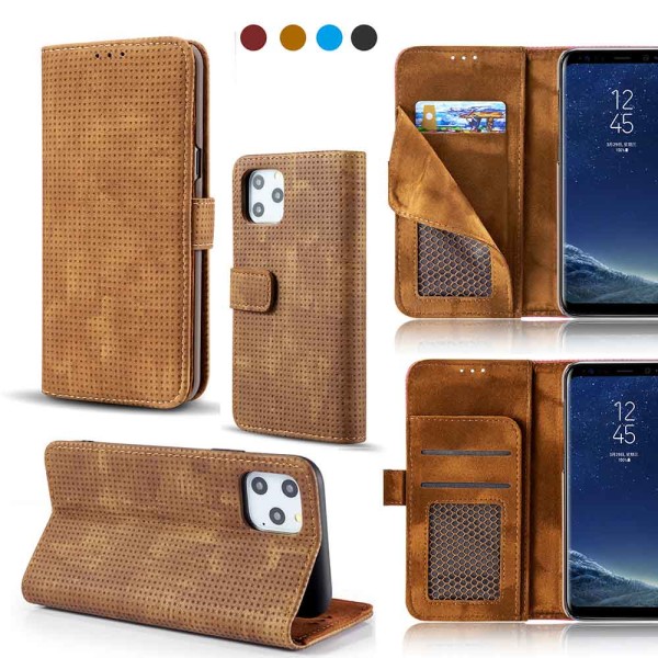 iPhone 11 Pro Max - Genomtänkt Vintage Plånboksfodral Brun