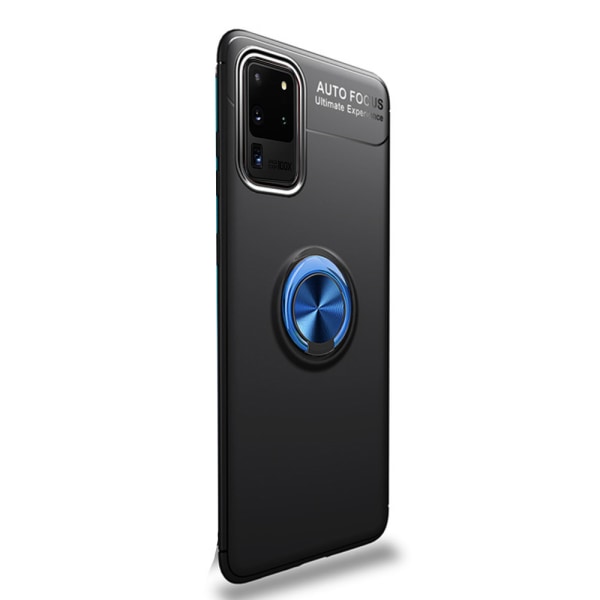 Suojakuori sormustelineellä - Samsung Galaxy S20 Ultra Blå