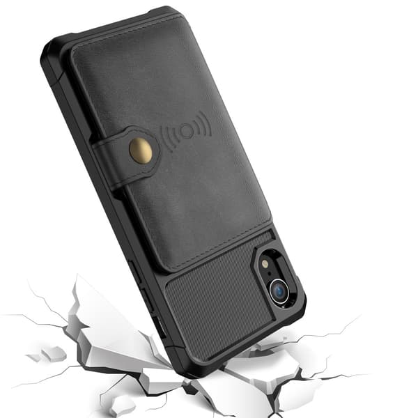 Professionellt Skal med Kortfack - iPhone XR Grön