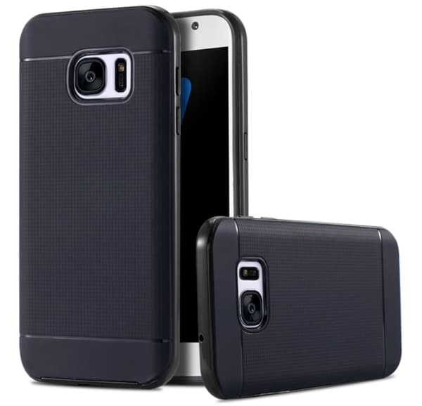 Samsung Galaxy S7 Edge - NANO-HYBRID Stötdämpande skal ORGINAL Silver/Grå