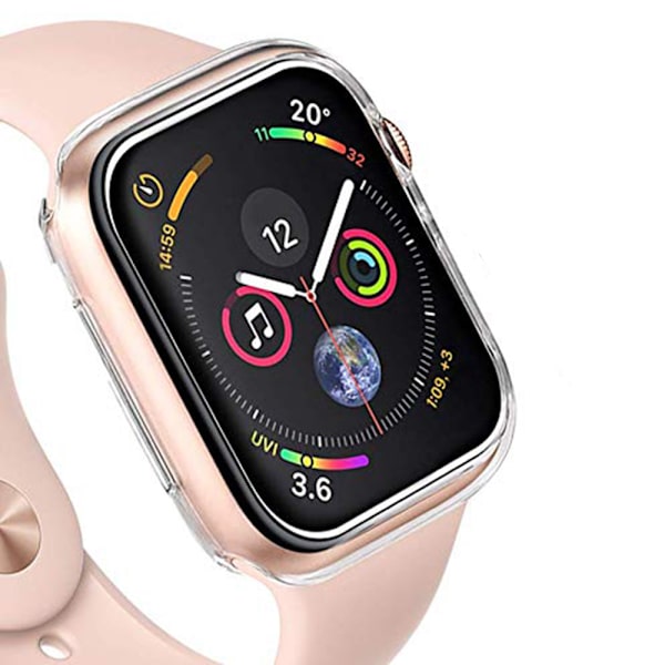 iWatch 4 Serie Silikonskal 40mm 44mm Transparent