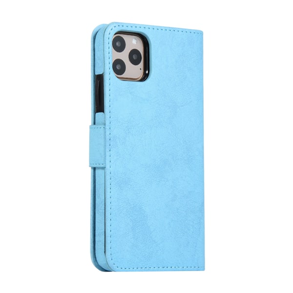 iPhone 11 Pro Max - Elegant, holdbart pungcover Himmelsblå
