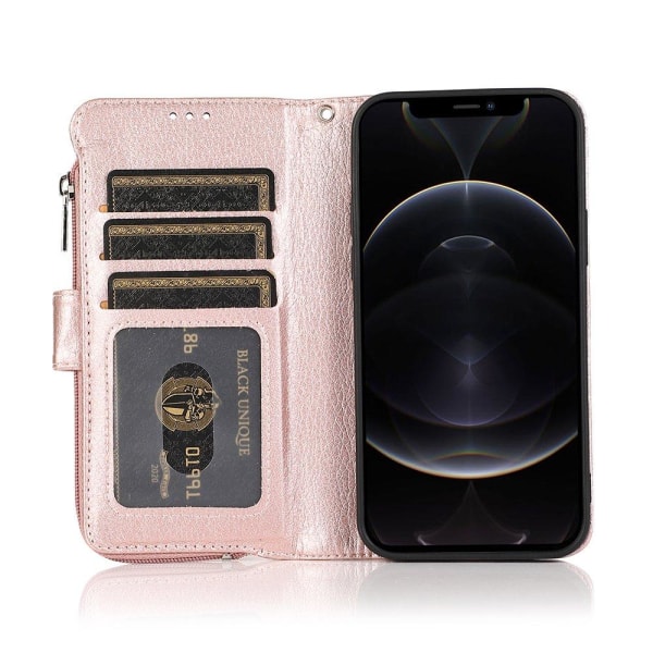 Elegant Wallet Cover - iPhone 12 Pro Brun