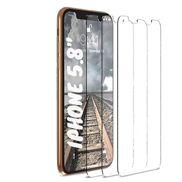 3-PACK Skärmskydd för iPhone X/XS (MyGuard) Screen-Fit