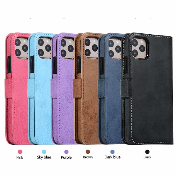 Smooth Wallet Case (Leman) - iPhone 11 Pro Max Brun