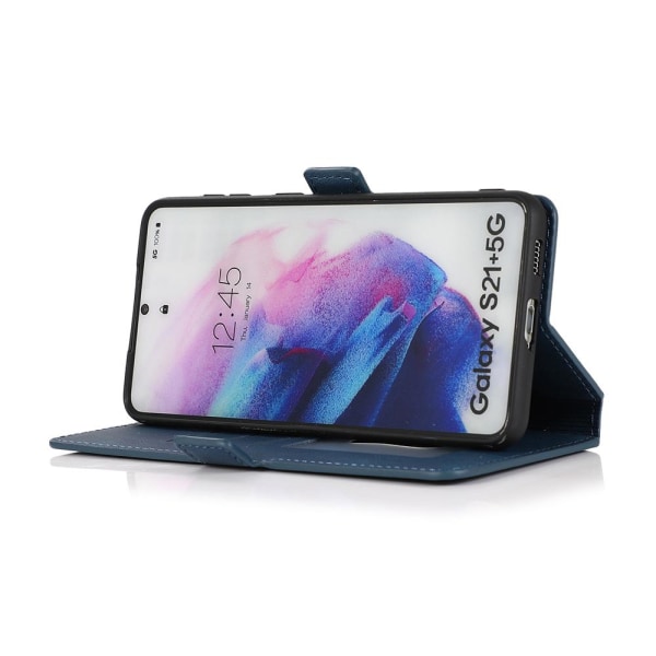 Stilig lommebokdeksel - Samsung Galaxy S21 Plus Mörkblå