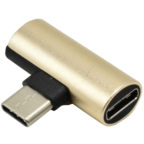 Type-C 2-1 Mini Adapter Laddare Silver