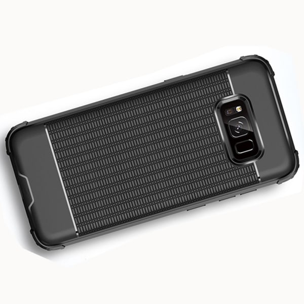 Praktisk smart cover - Samsung Galaxy S8 (LEMAN) Röd