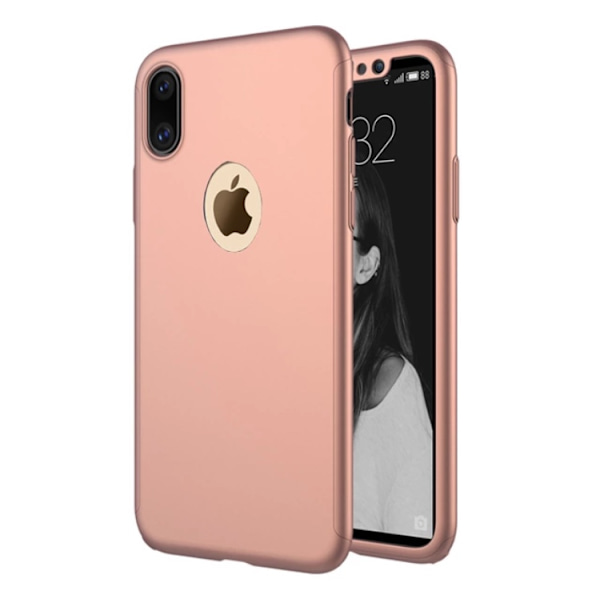 iPhone X/XS - Fodral (360Guard) Blå Blå