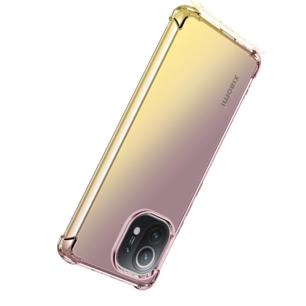 Stilfuldt stødabsorberende cover - Xiaomi Mi 11 Svart/Guld