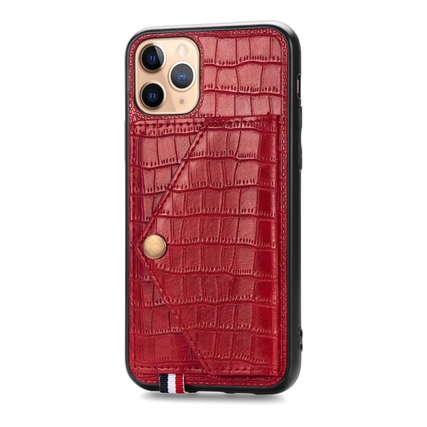 iPhone 11 Pro Max - Stilig deksel med kortrom Röd