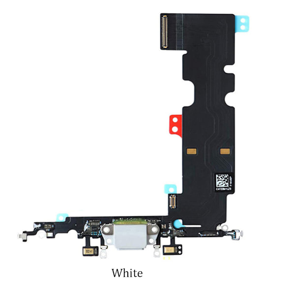 iPhone 8 PLUS - Högkvalitet Laddningsport Reservdel Svart