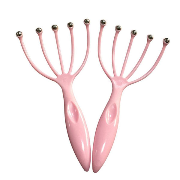 Hållbar Handdesign Huvudmassage Verktyg Rosa
