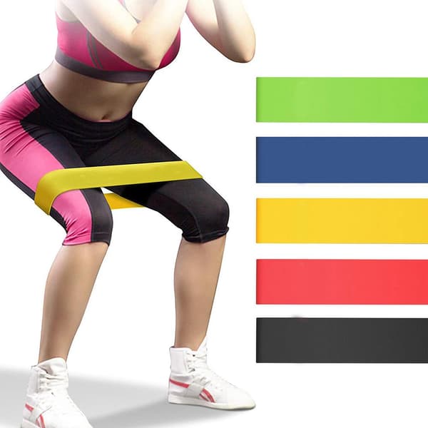 Kraftfullt Smidigt Tränings Gummiband (Olika Motstånd) Grön