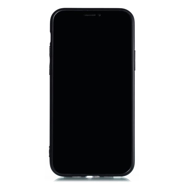 Glat stilfuldt cover med kortrum - iPhone 12 Mörkblå