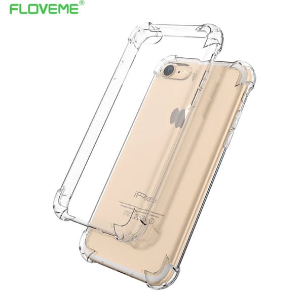 iPhone 7 - Stilrent Exklusivt Praktiskt Silikonskal Drop-proof Guld