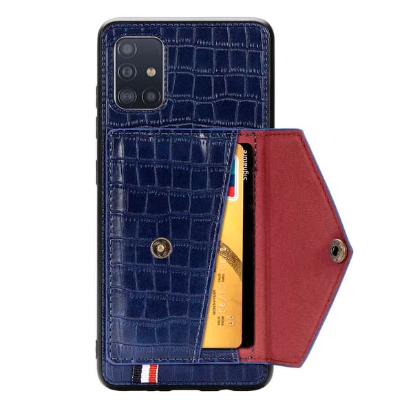 Gennemtænkt cover med kortrum - Samsung Galaxy A51 Blå