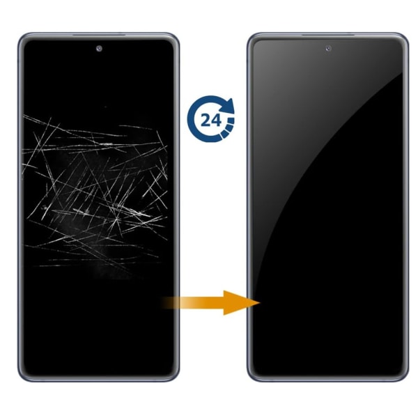 Samsung Galaxy S24 Integritetsskyddande Hydrogel Mjuk skärmskydd Transparent, Svart Ram