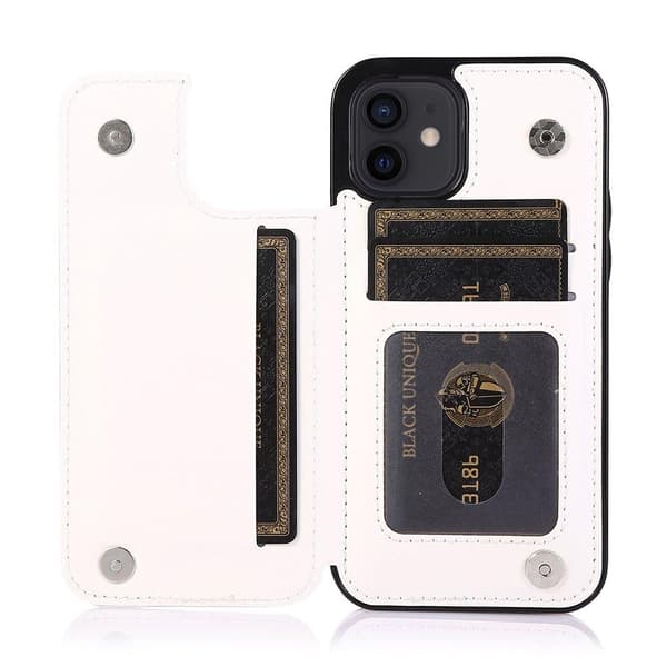 Glat NKOBEE etui med kortrum - iPhone 12 Mörkblå