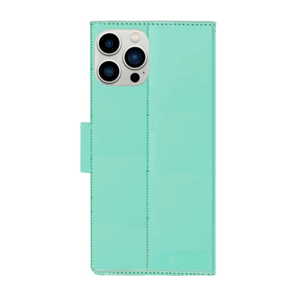 iPhone 15 pro - Tyylikäs lompakkokotelo Marine blue