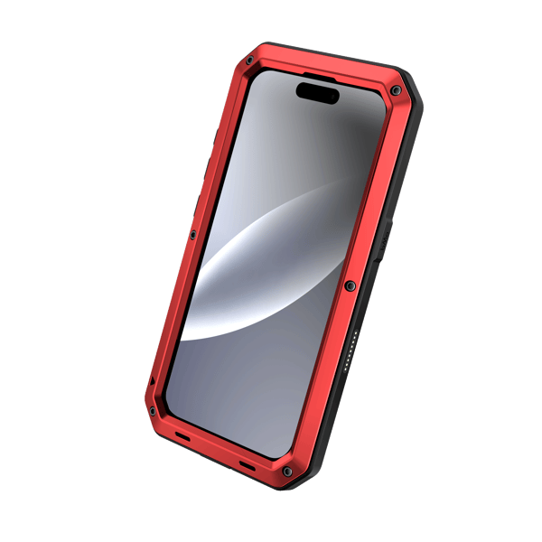 iPhone 17 Aluminiumskal  EXXO-design, Stötsäkert & Robust Svart