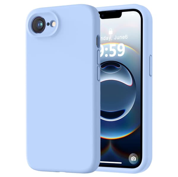 iPhone 16E Skal med Mikrofiber & Anti-Halk Grå