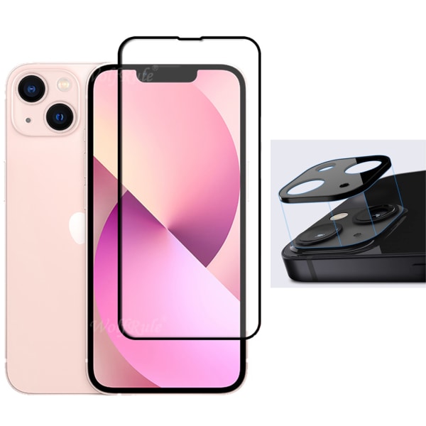 3-PACK Skærmbeskytter + Kameralinsebeskytter 2,5D HD 0,3mm iPhone 14 Plus Transparent