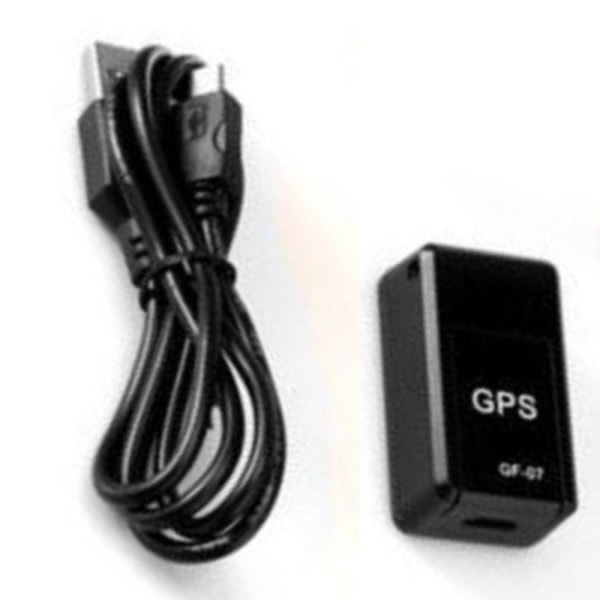 Magnetisk GF-07 Mini GPS Spårare Tracker med Mikrofon Svart