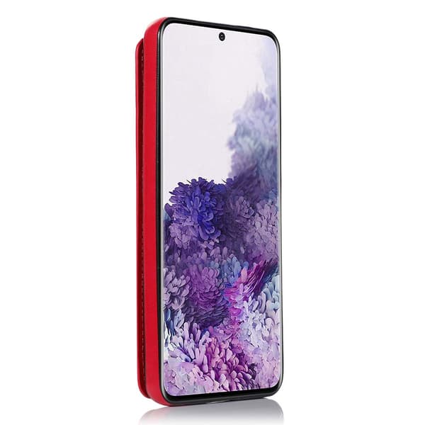 Glat cover med kortholder - Samsung Galaxy S20 Plus Svart