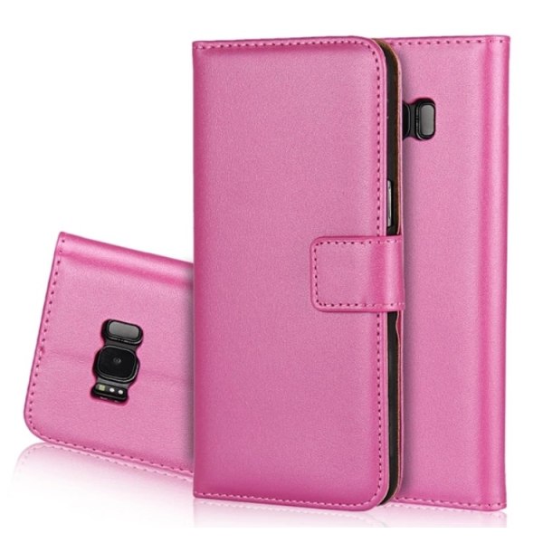 Glatt lommebokdeksel fra LEMAN - Samsung Galaxy S8+ Vit