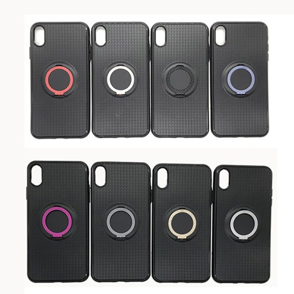 Skyddsskal med Ringholder (FLOVEME) för iPhone XR Röd Röd