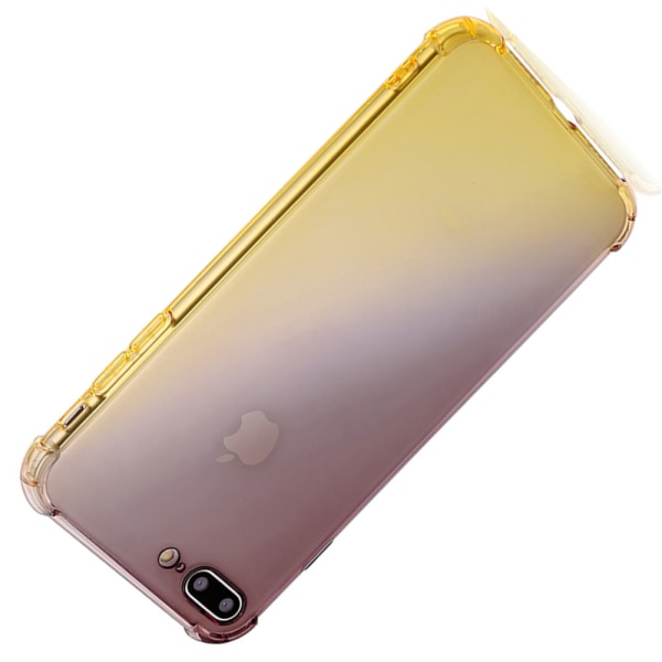 iPhone 7 Plus - Slittåligt Floveme Skal i Silikon Svart/Guld