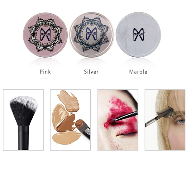 Maange Makeup Svamp Rengöring Tvätt utav Kosmetiska borstar Silver