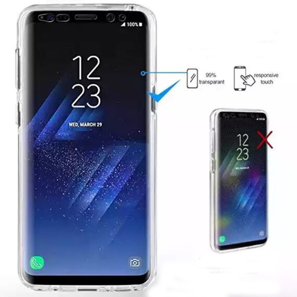Dobbelt silikondeksel med berøringsfunksjon - Samsung Galaxy S10e Transparent/Genomskinlig
