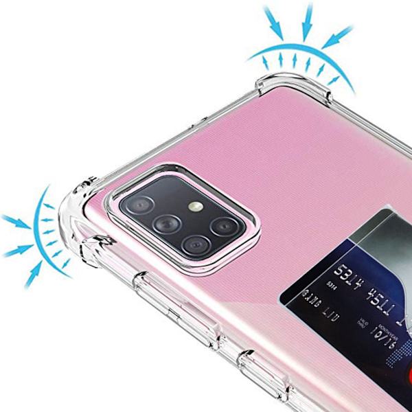 Kotelo korttipidikkeellä - Samsung Galaxy A51 Transparent