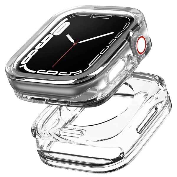 Apple Watch Series 7/8 41/45 mm skall Genomskinlig 41mm 