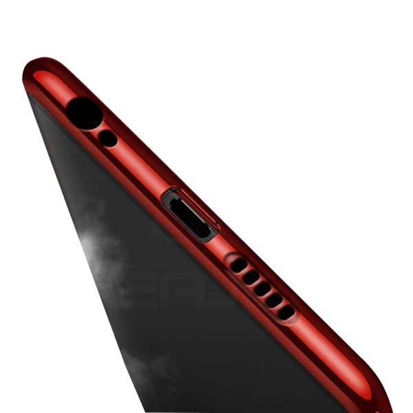 Huawei P30 - Flovemes Extra Tunna Skyddande Silikonskal Röd