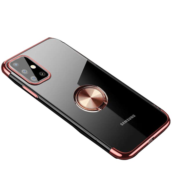 Glat FLOVEME etui med ringholder - Samsung Galaxy A41 Svart