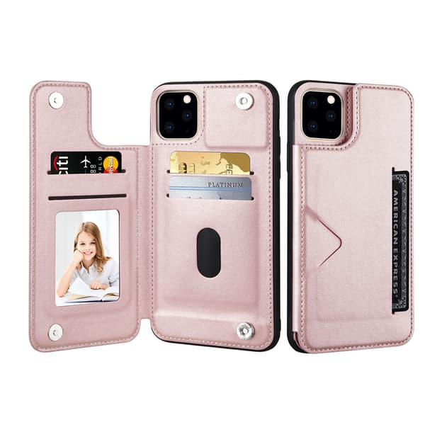 Praktisk etui med kortholder - iPhone 14 Pro Mörkblå