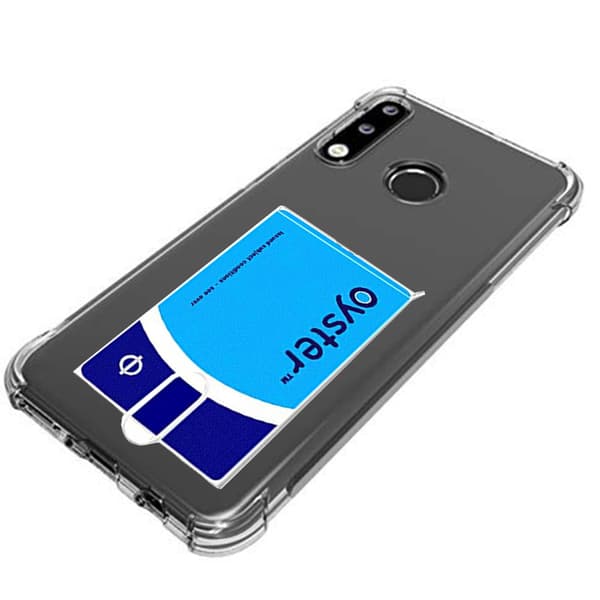 Silikonskal med Kortfack - Huawei P30 Lite Transparent